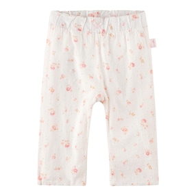 Pantalon en toile fleurs