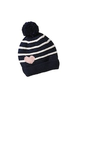 Mädchen-Set: Mütze, Rundschal & Handschuhe Streifen/Herzen