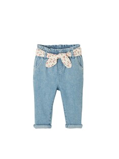 Mädchen Baby Jeans mit Stoffgürtel