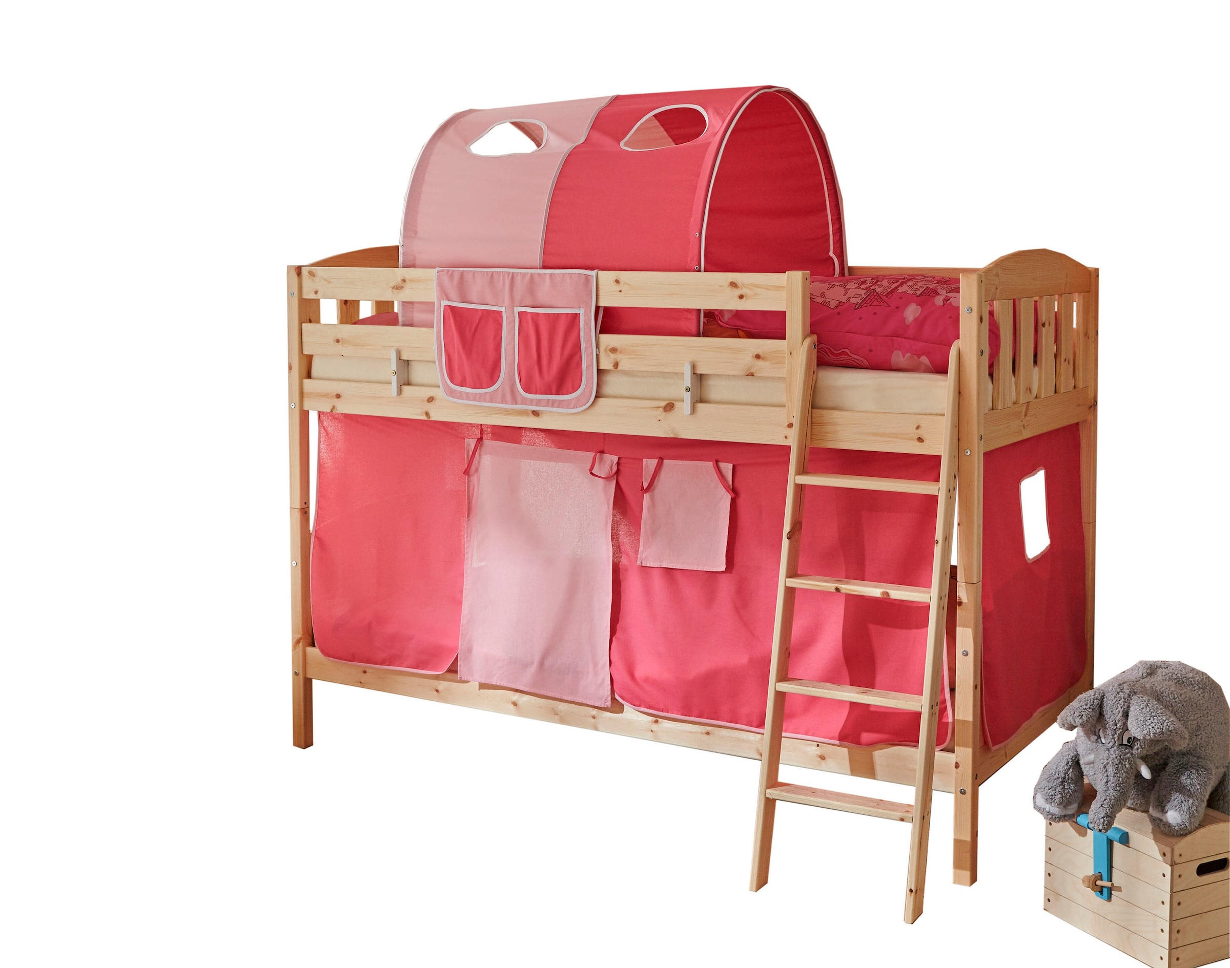 Ticaa Etagenbett Erni Country-V Kiefer Natur