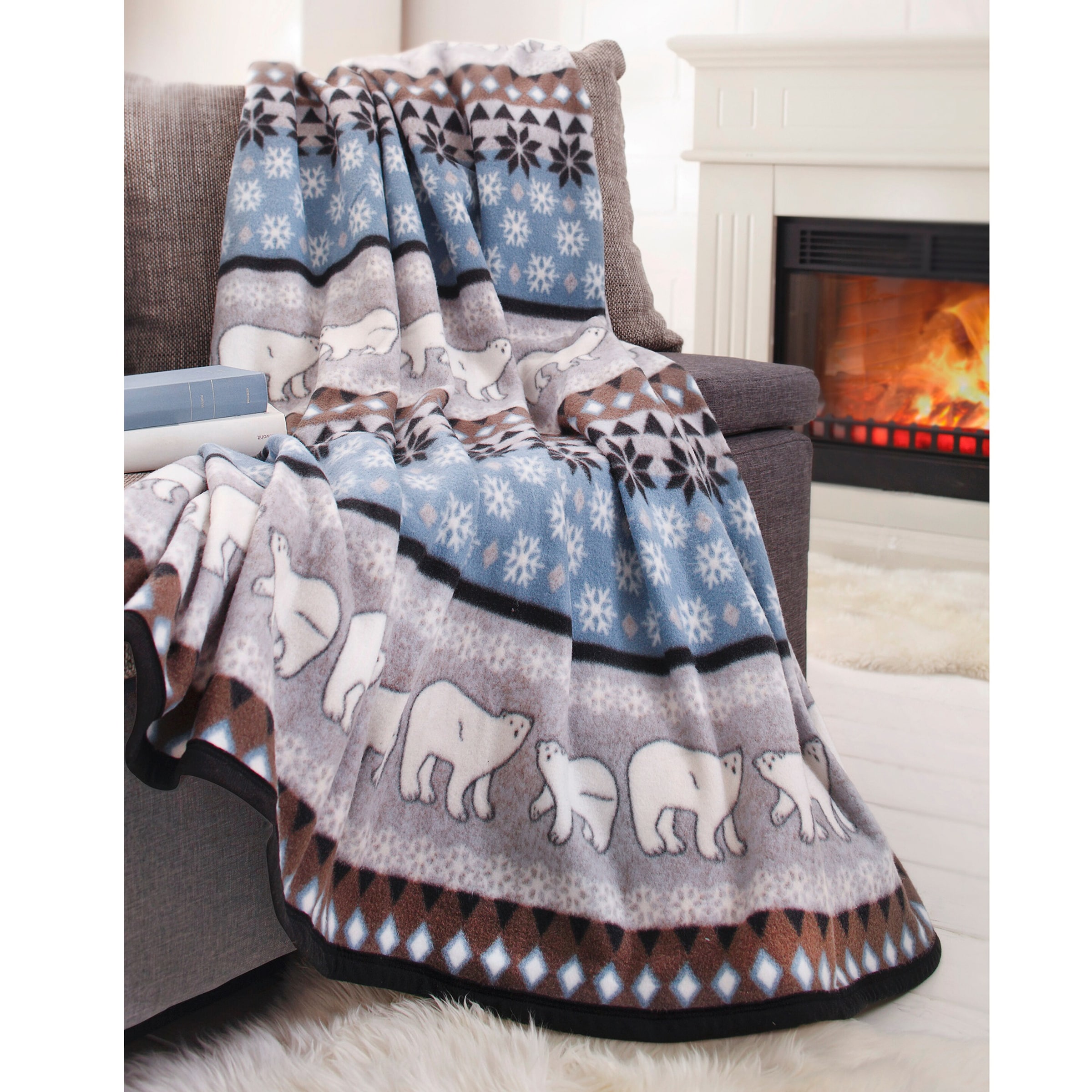 DOMIVA Doppelseitige Babydecke 75x100 Cm – Weich, Warm, Beidseitig Nutzbar