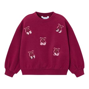 Sweatshirt Kirschen Pailletten