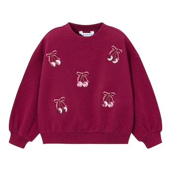 Sweatshirt Kirschen Pailletten