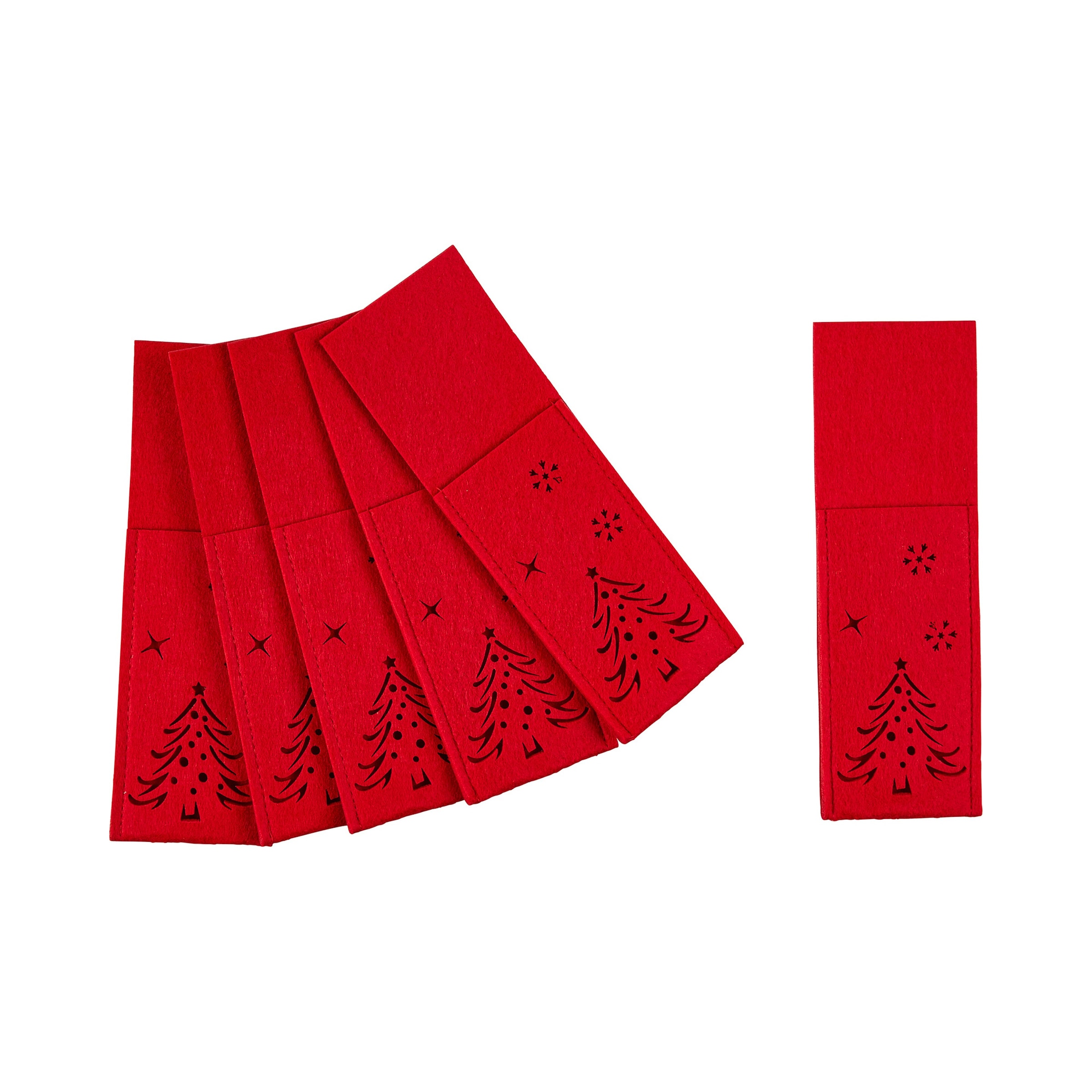 Image of Bestecktaschen "Winterbaum", 6 Stück