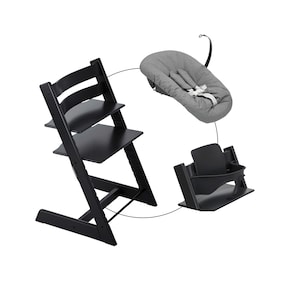 Bundle Treppenhochstuhl inkl. Newbornset Deep Grey & Babyset