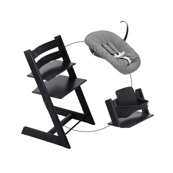 Bundle Treppenhochstuhl inkl. Newbornset Deep Grey & Babyset