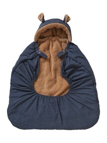 Wintercover für die Babytrage mit Kapuze, Teddyfleece-Futter