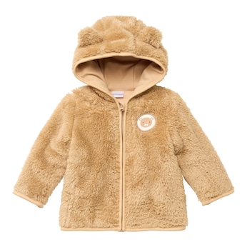 Plüschjacke Kapuze mit Ohren