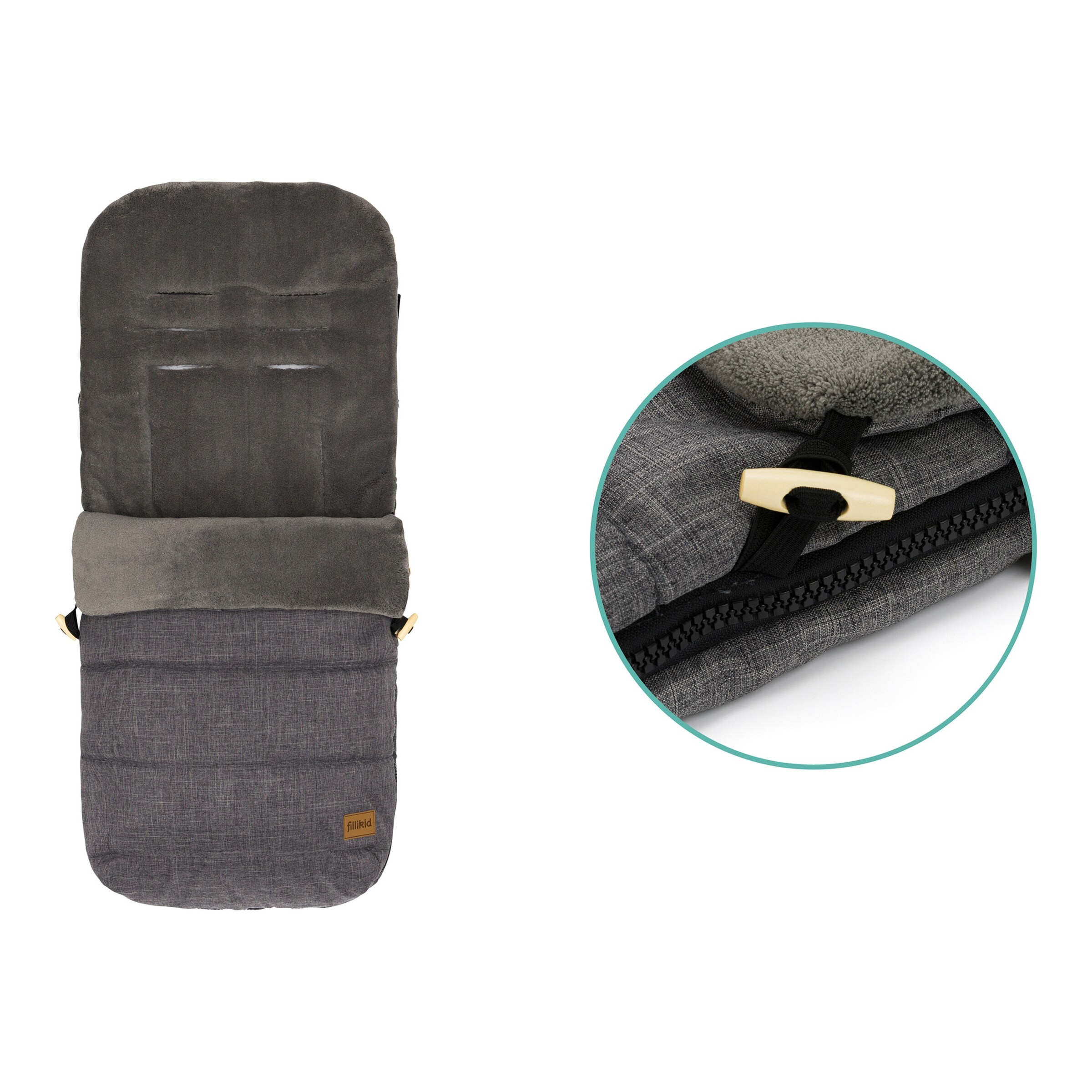 Thumbnail - Fillikid Winterfußsack Lanin grau