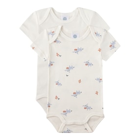 Lot de 2 bodys manches courtes ânes