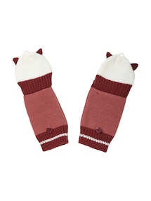 Mädchen 2-in-1-Handschuhe, Katze