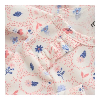 Bodykleid langarm Blumen