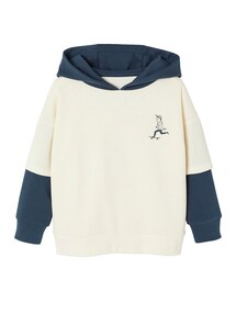 Jungen Kapuzensweatshirt mit Prints, Lageneffekt