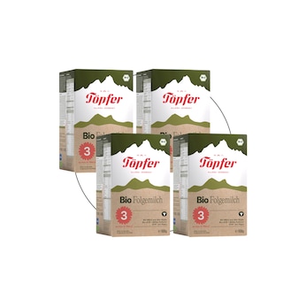 4er Pack Bio Folgemilch 3  600 g