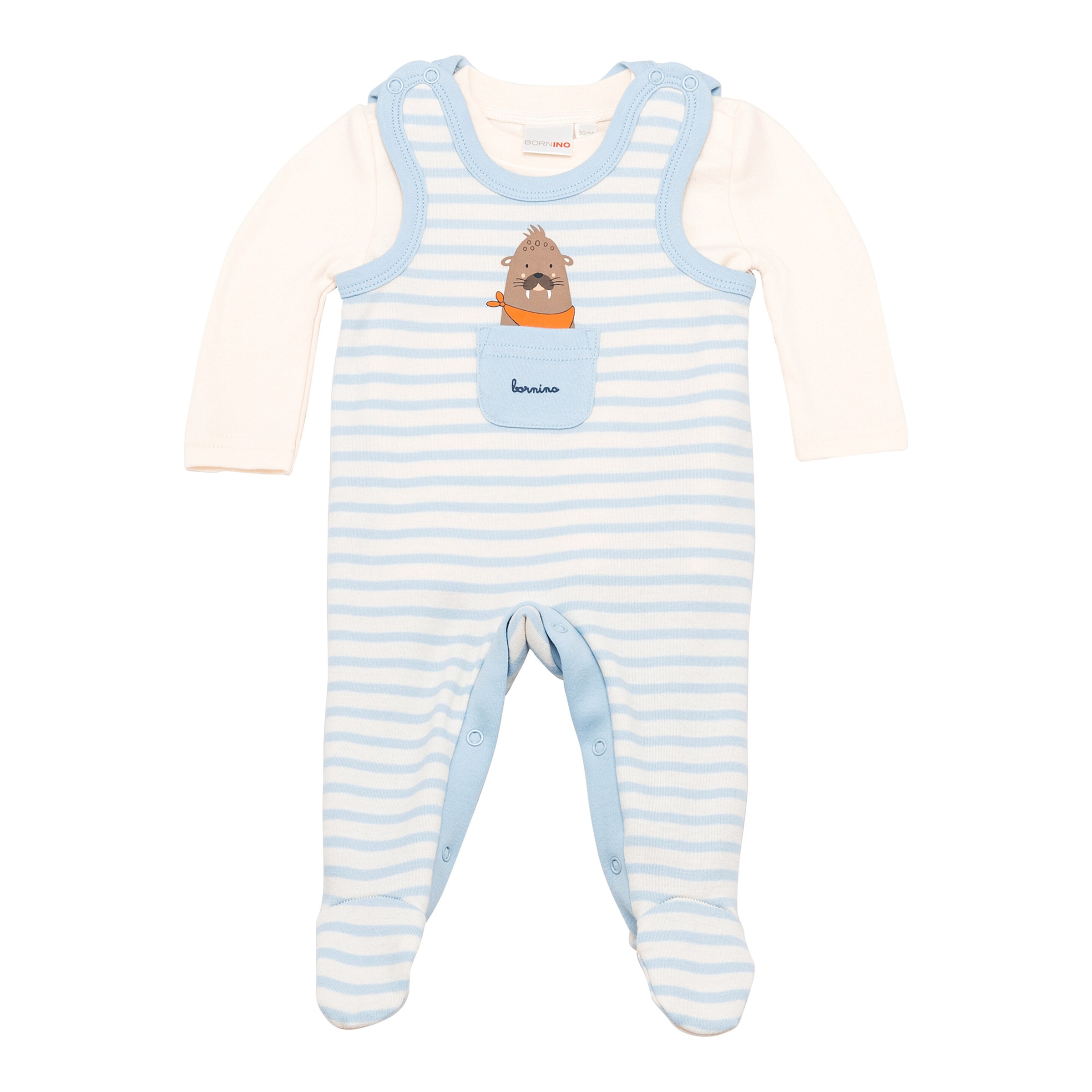 Bornino Ahoy! Strampler-Set 2-tlg. mit Shirt Ringel