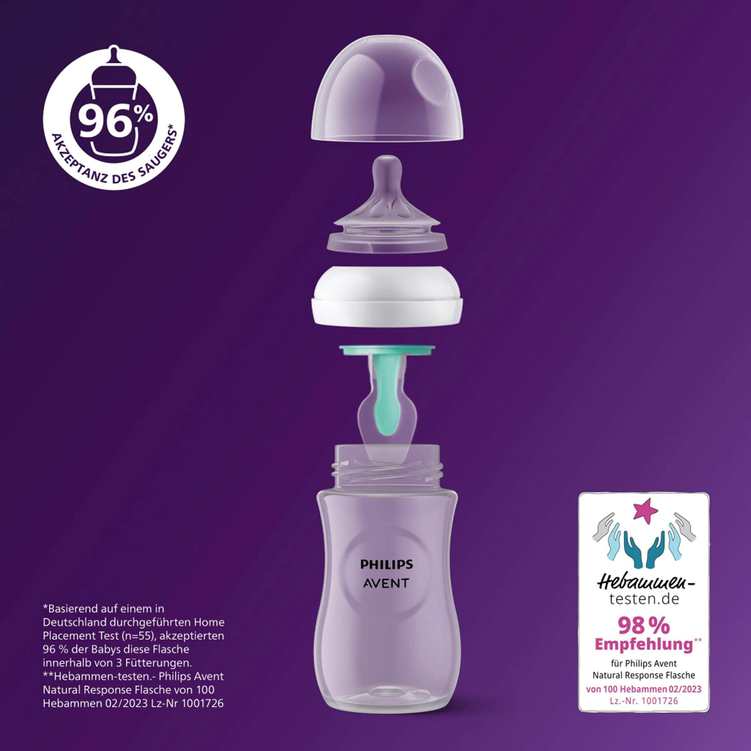 Thumbnail - Philips Avent 6-tlg. Babyflaschen-Set, Natural Response, AirFree