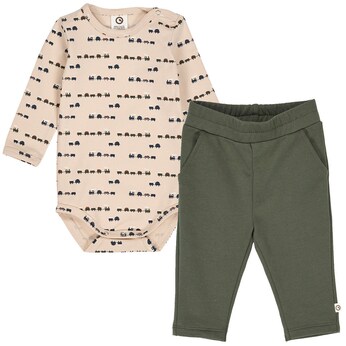 Set aus Langarmbody und Babyhose