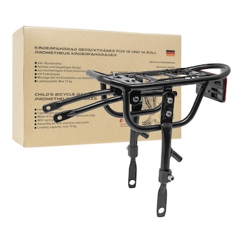 Gepäckträger Vario für Kinderfahrrad Universell 12+14 Zoll