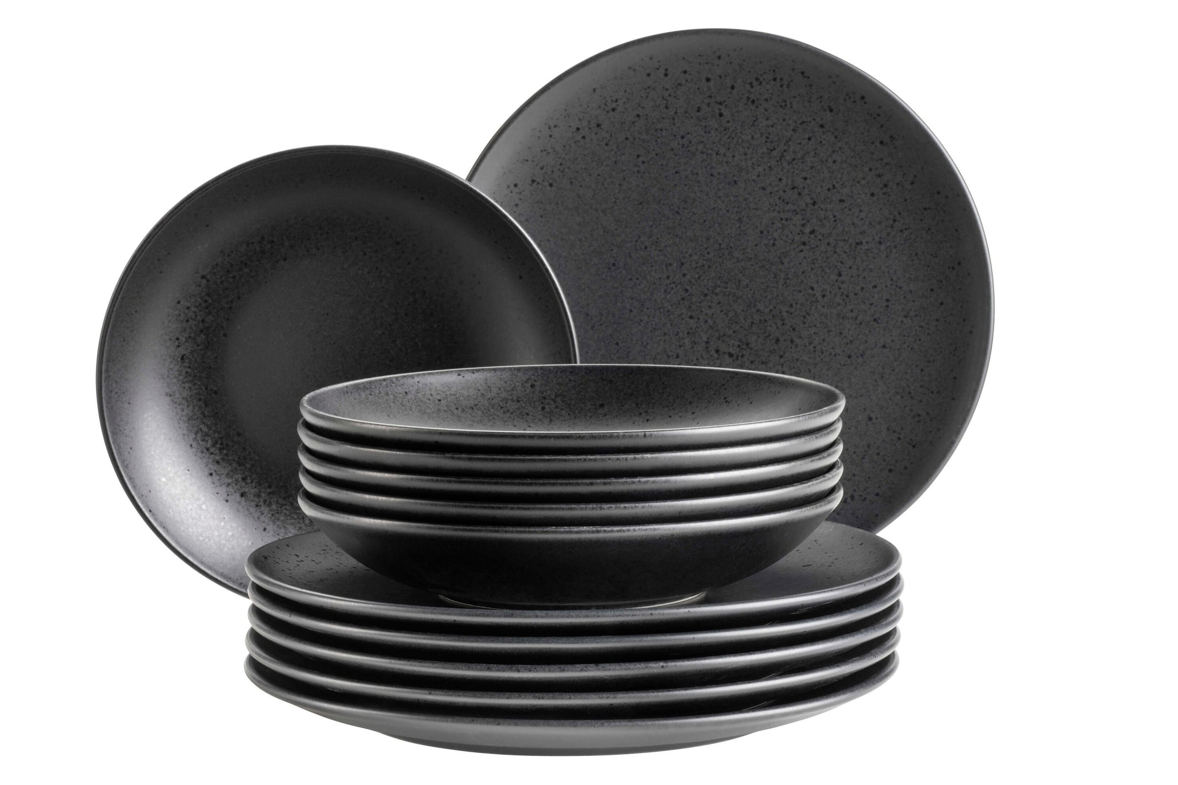 Teller Set, Steinzeug Essential