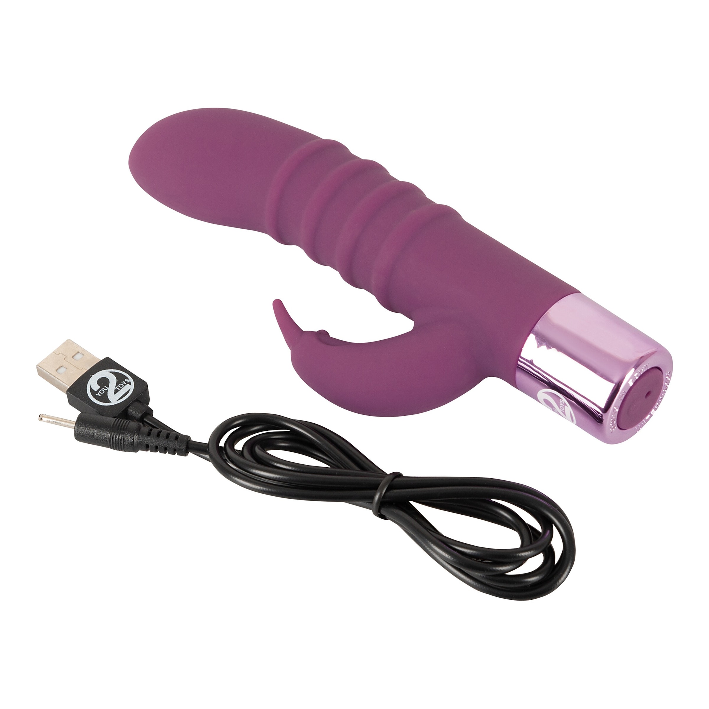Eleganter Vibrator lila Gesamtlänge 16