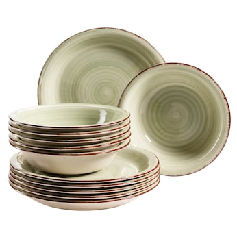 Teller-Set, Steingut Lumaca