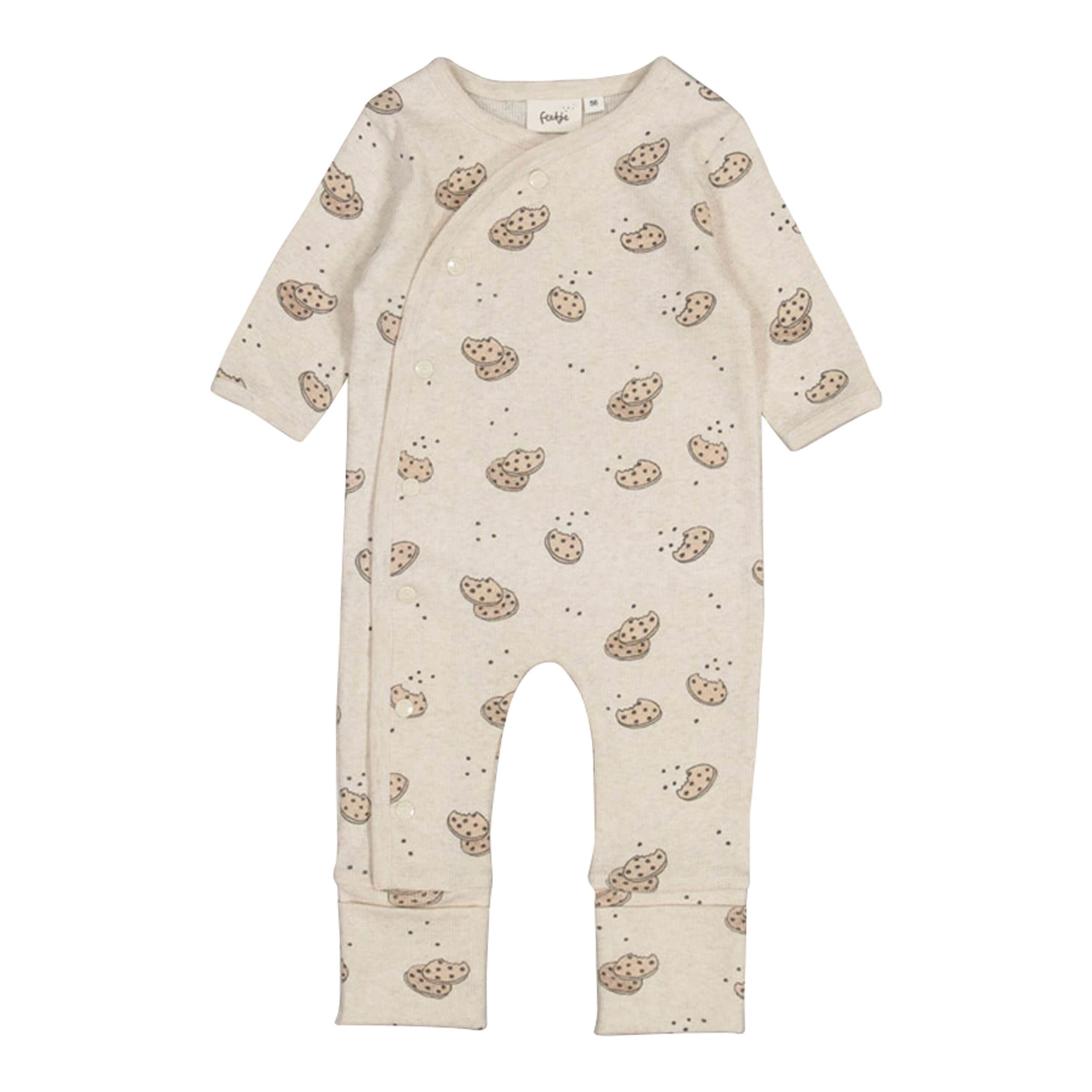Feetje Overall mit Klappfuß Cookies Rippqualität