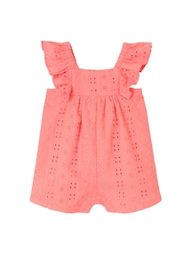 Kurzoverall Mädchen Baby mit Stickerei