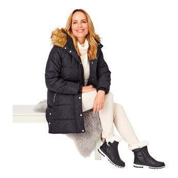 Kuschelstiefel mit Leder „Carina“ 