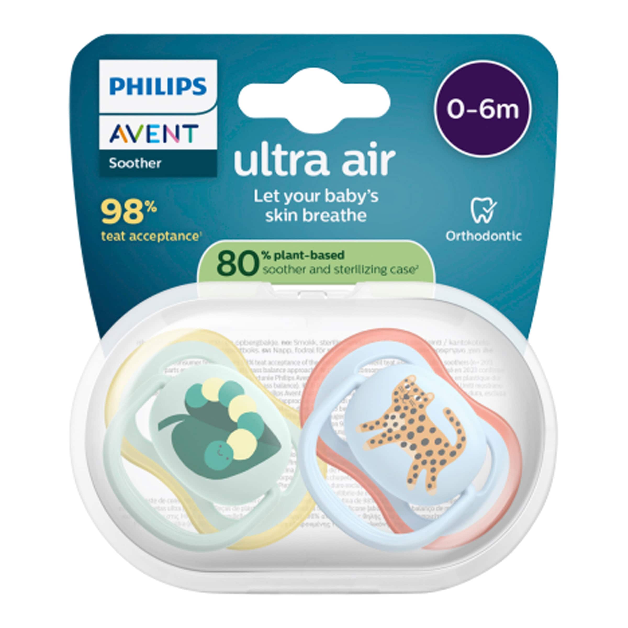 Philips Avent 2er-Pack Schnuller ultra air, 0-6M