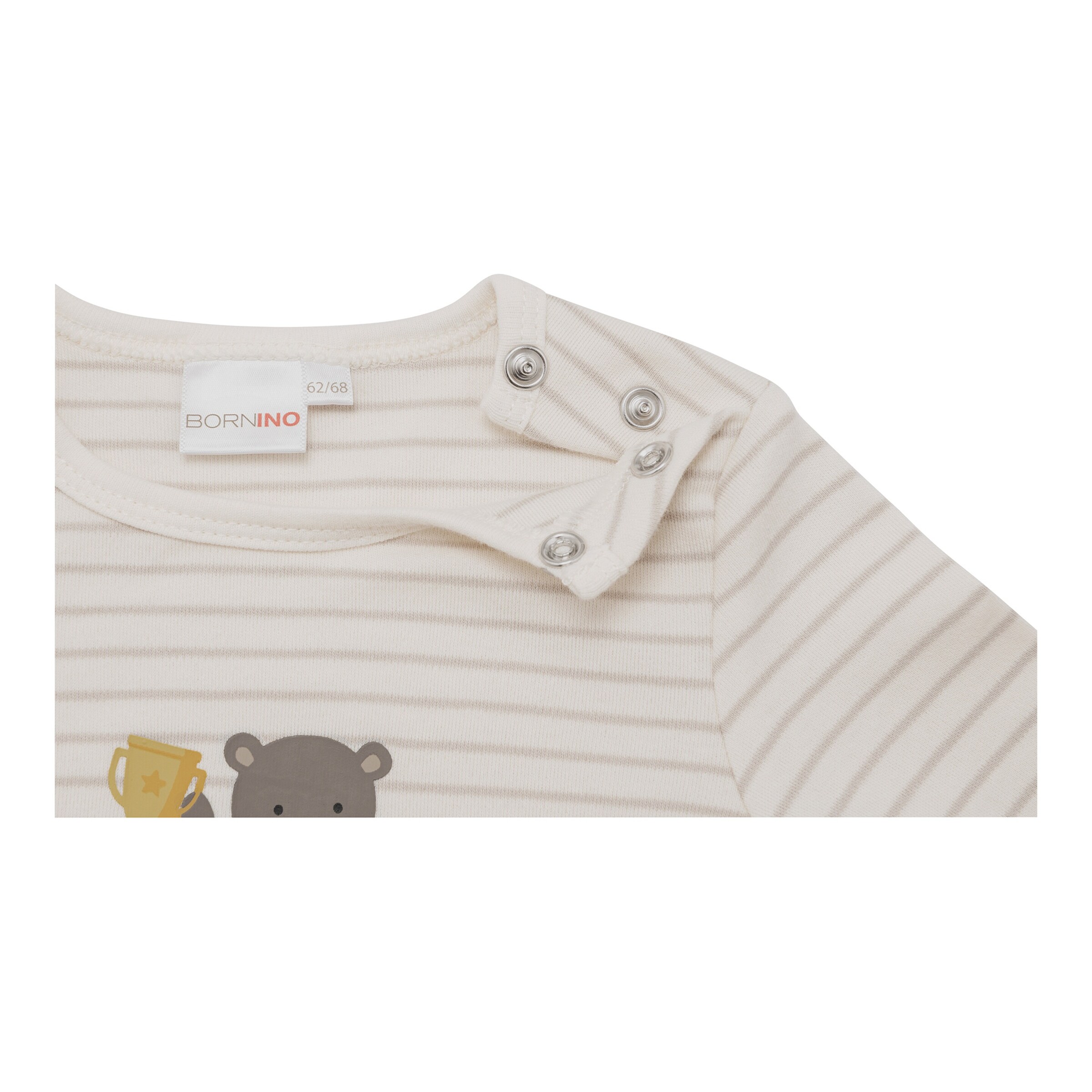 Shirt langarm Ringel Bär