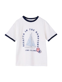 Jungen T-Shirt mit Segelboot-Motiv, Recycling-Baumwolle