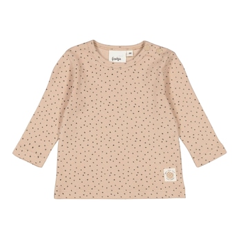 Shirt langarm Punkte Rippqualität