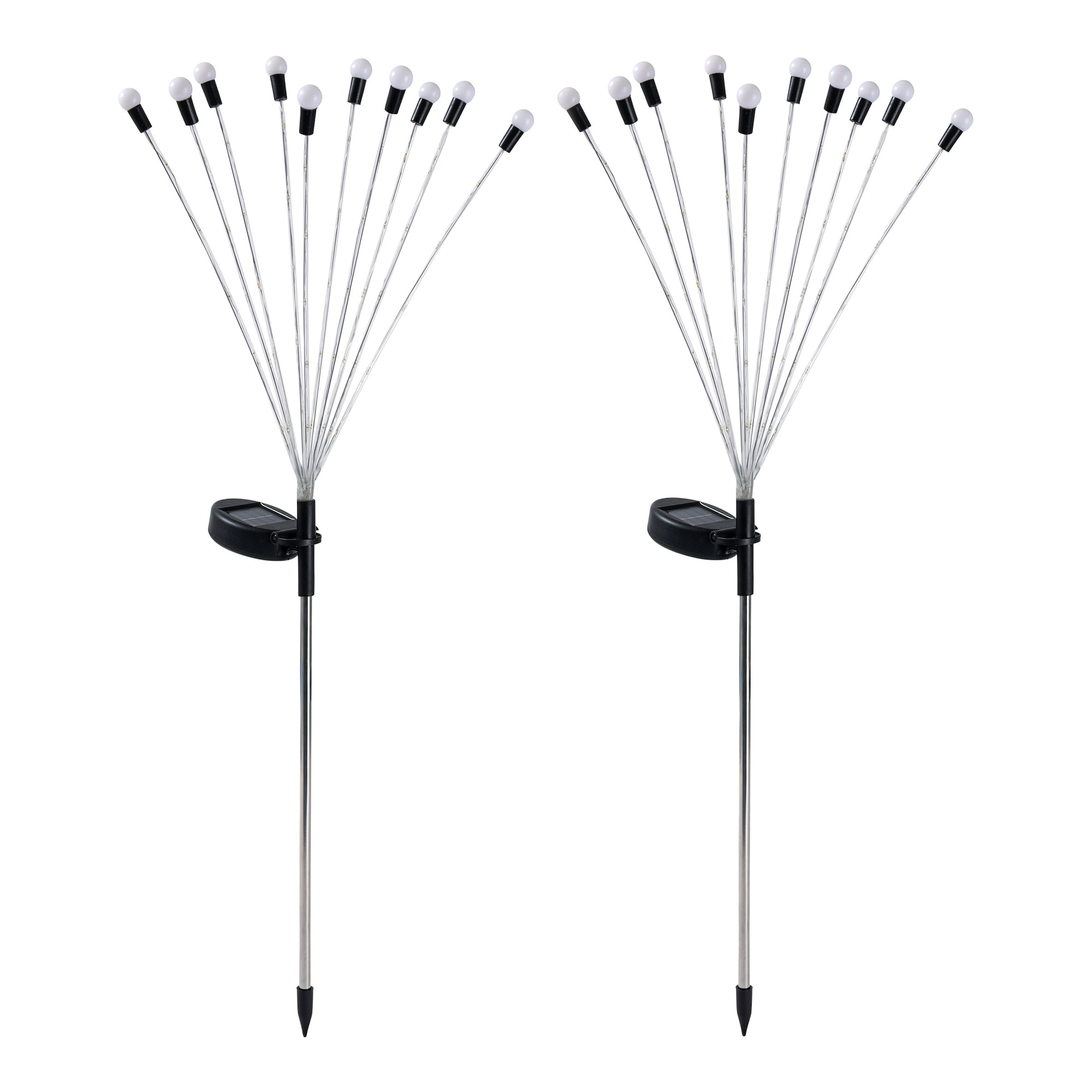 LED-Solar-Gartenstecker "Glühwürmchen", 2 Stück