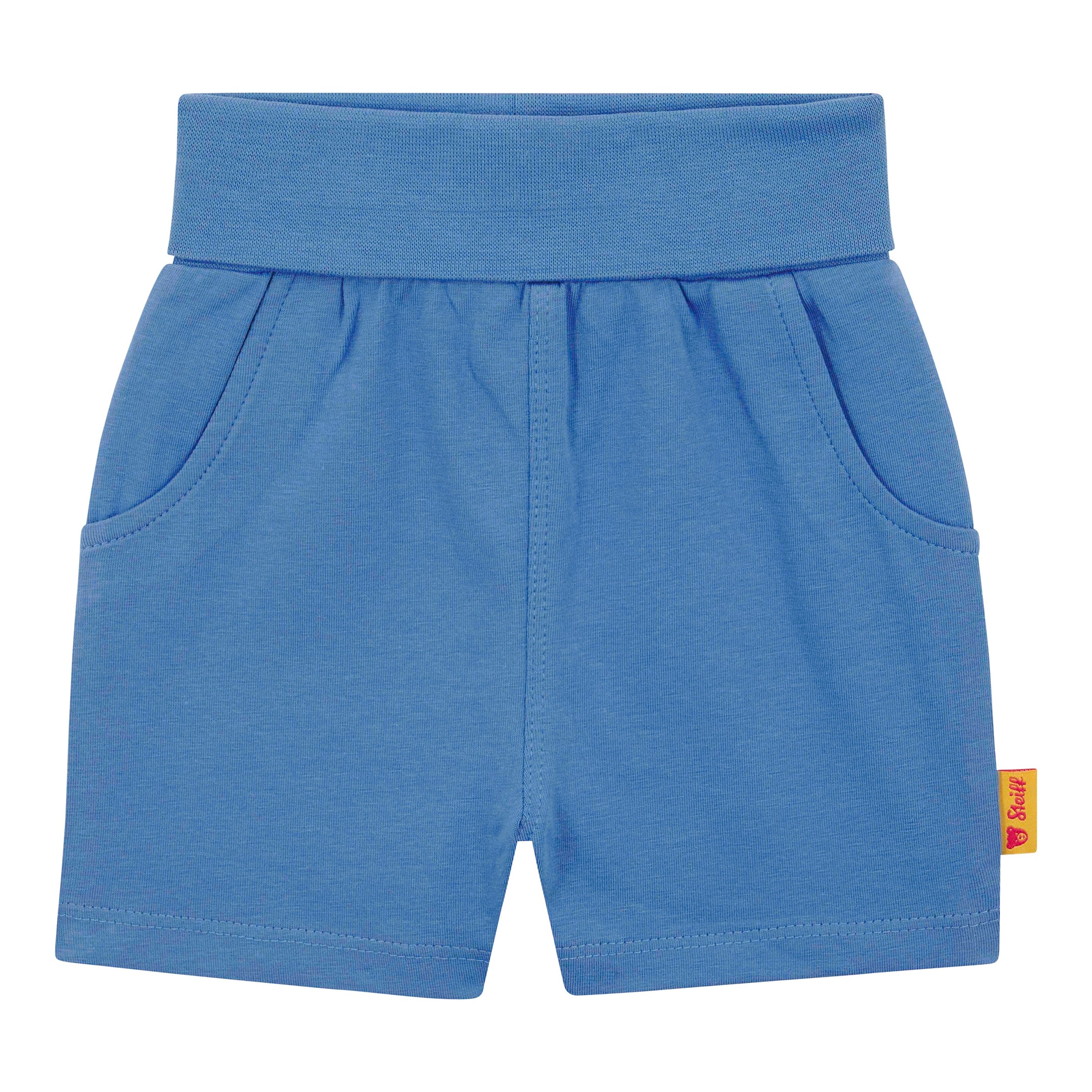 Thumbnail - Steiff 2-tlg. Set T-Shirt und Shorts Ringel Struktur Bär