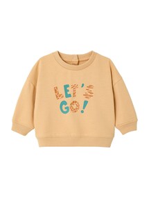 Baby Sweatshirt mit Print LET'S GO