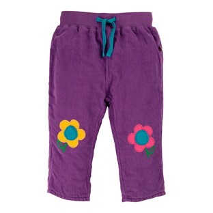 Cordhose Blumen Knee Patch