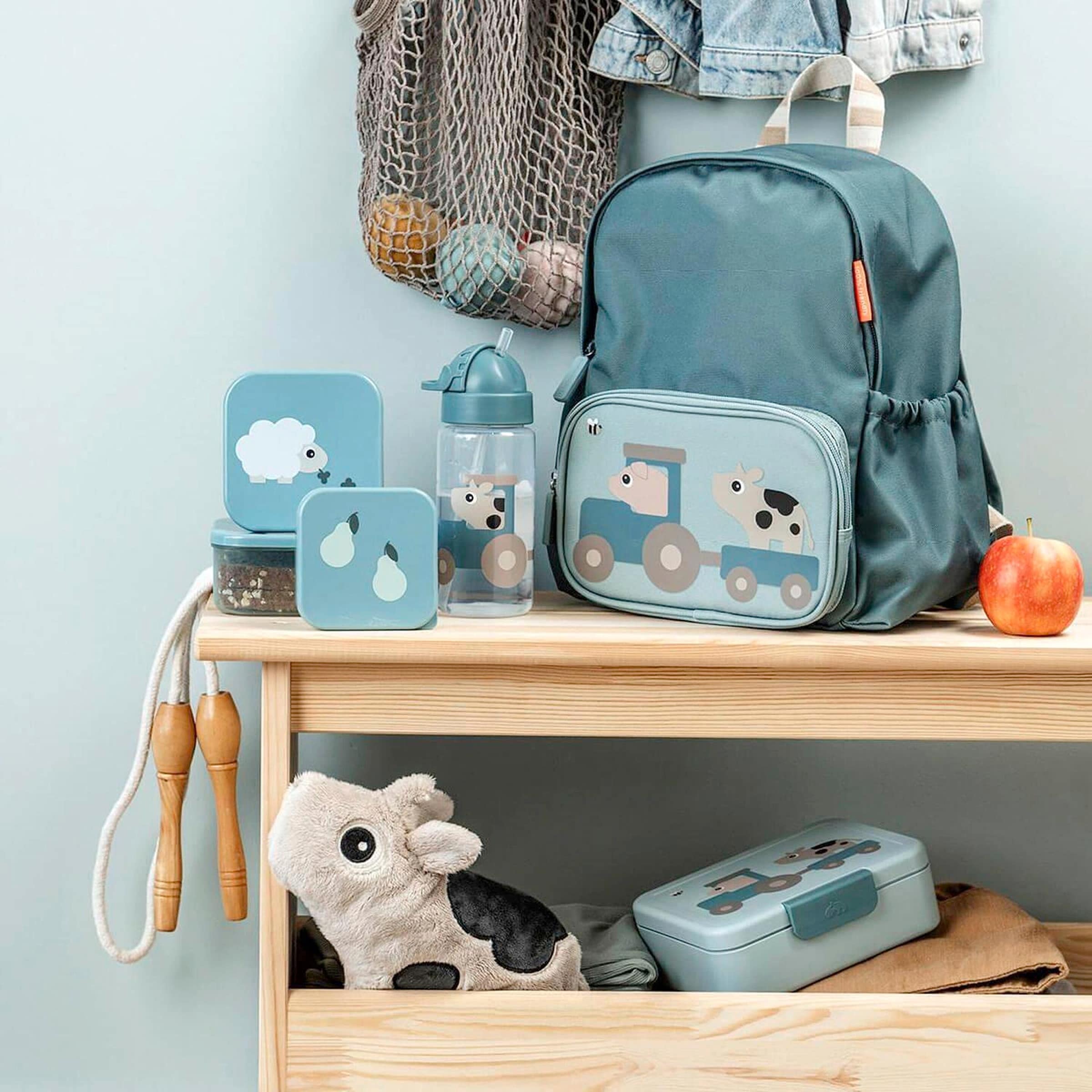 Trinkflasche mit Strohhalm, 350ml