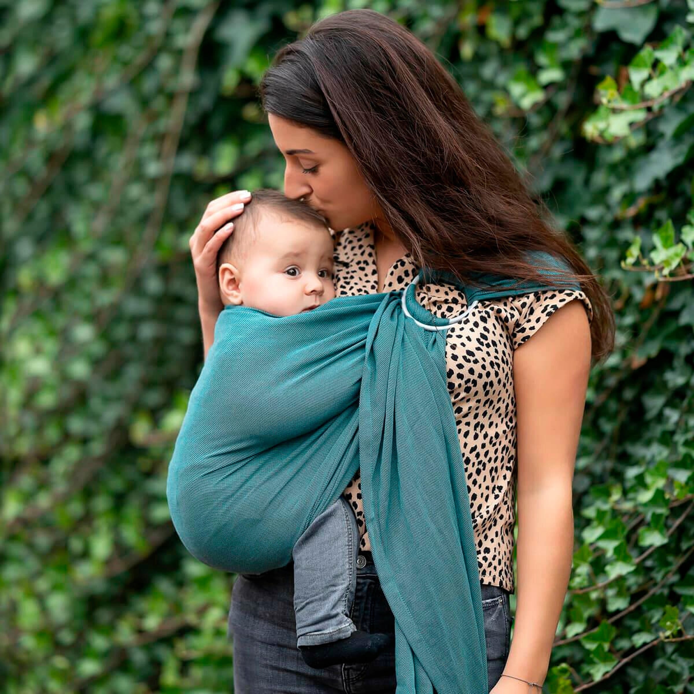 Hoppediz® Babytragetuch Ring-Sling ultraleicht