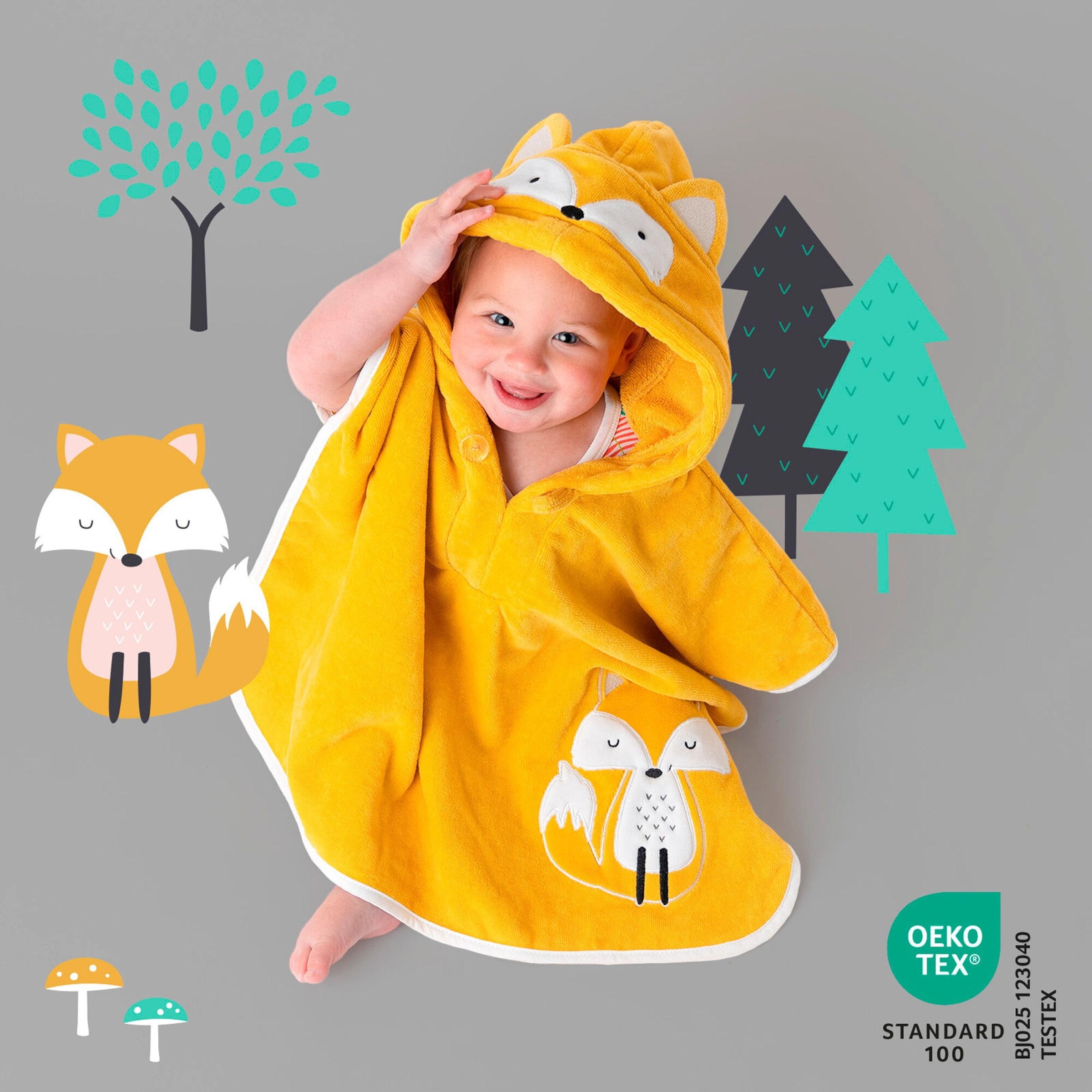 Schlummersack Ponchos gelb G2