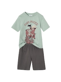 Zweifarbiger Kinder Sommer-Schlafanzug ONE PIECE