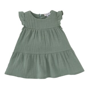 Musselin-Kleid kurzarm