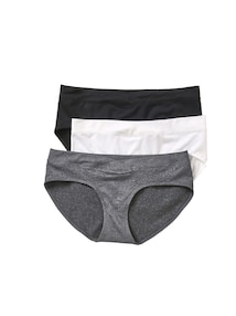 3er-Pack nahtlose Umstands-Shortys aus Mikrofaser