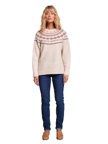 Damen Weihnachts-Pullover Jacquardstrick-Capsule