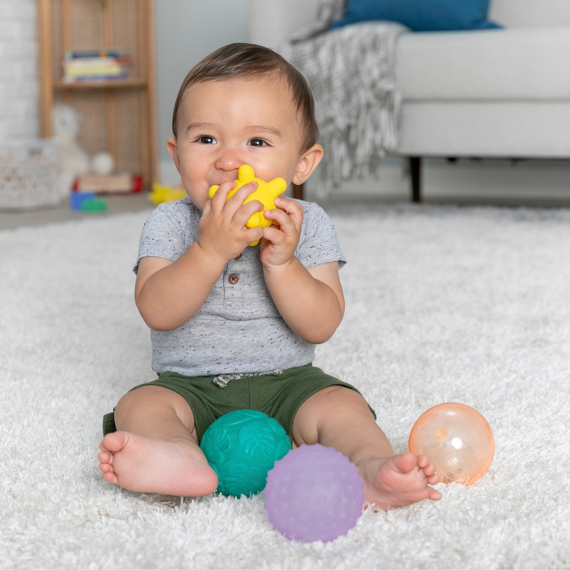 Infantino Bälle-Set Sensorik mit Licht & Sound