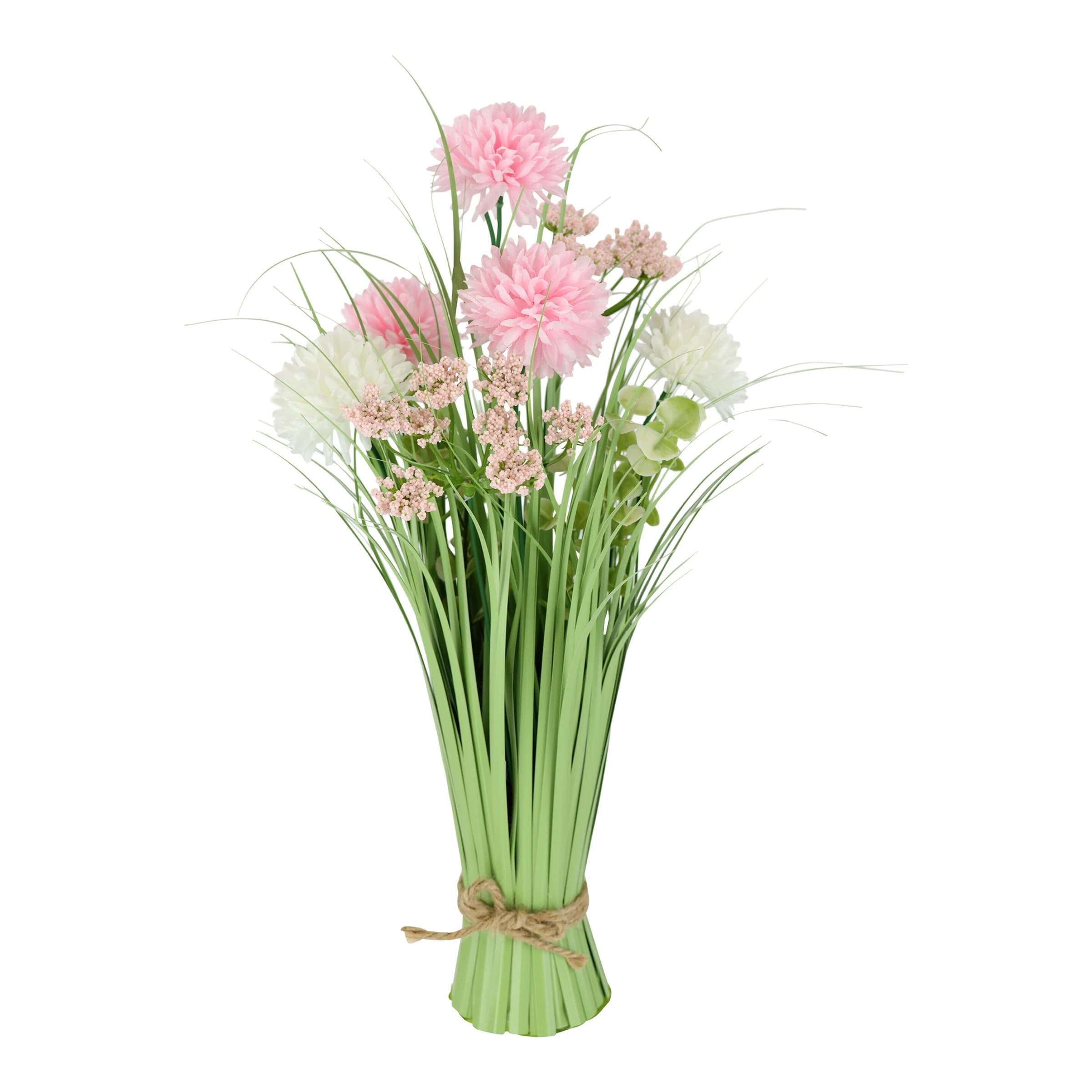 Grasbund mit Dahlien