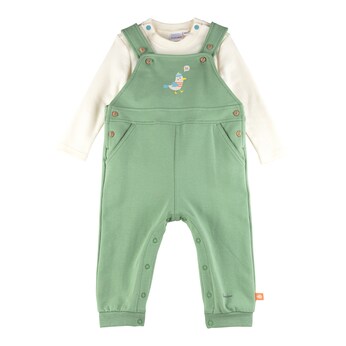 2-tlg. Set Latzhose und Shirt langarm Möwe