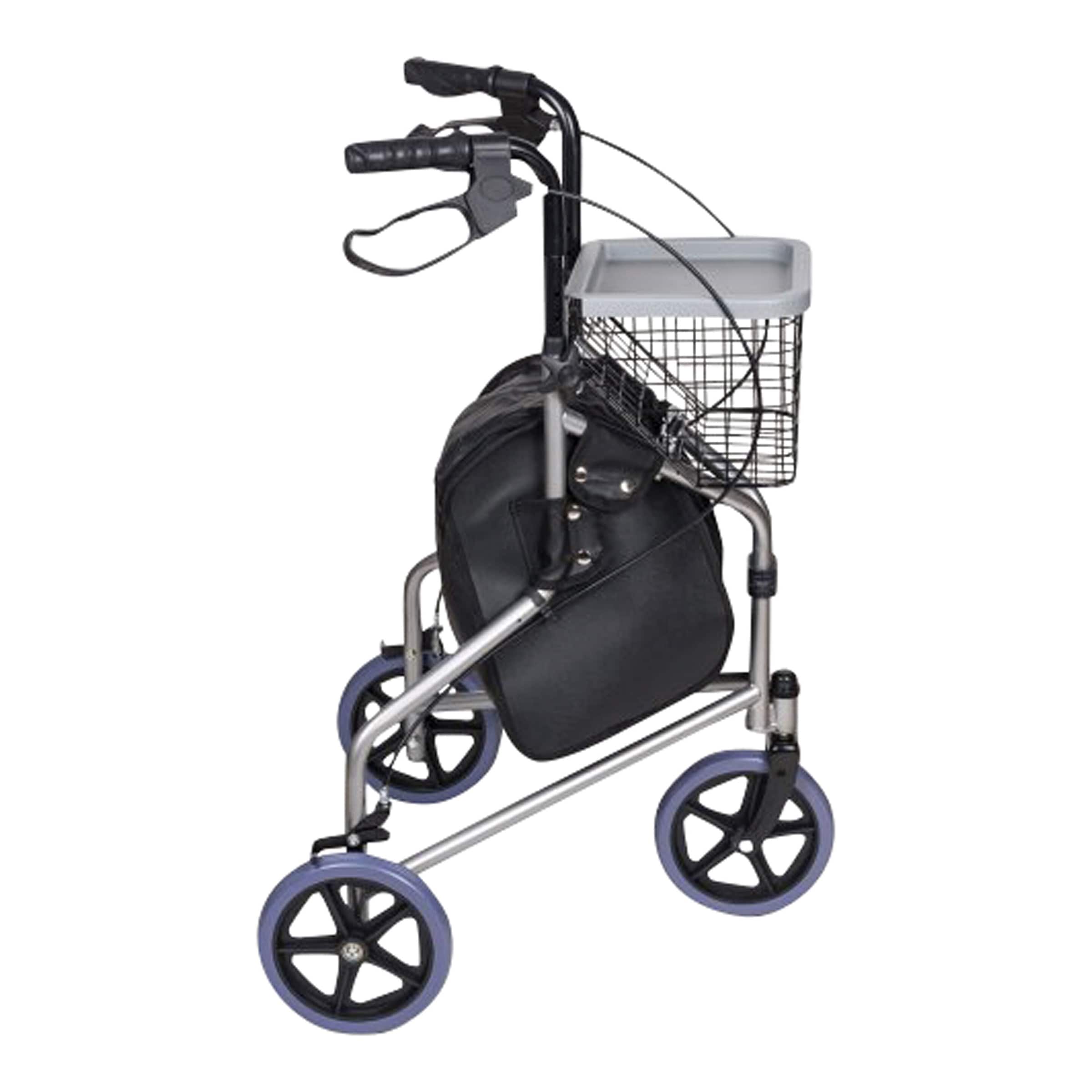 Dreirad Rollator mit Korb, Tasche und Tablett - AT51027