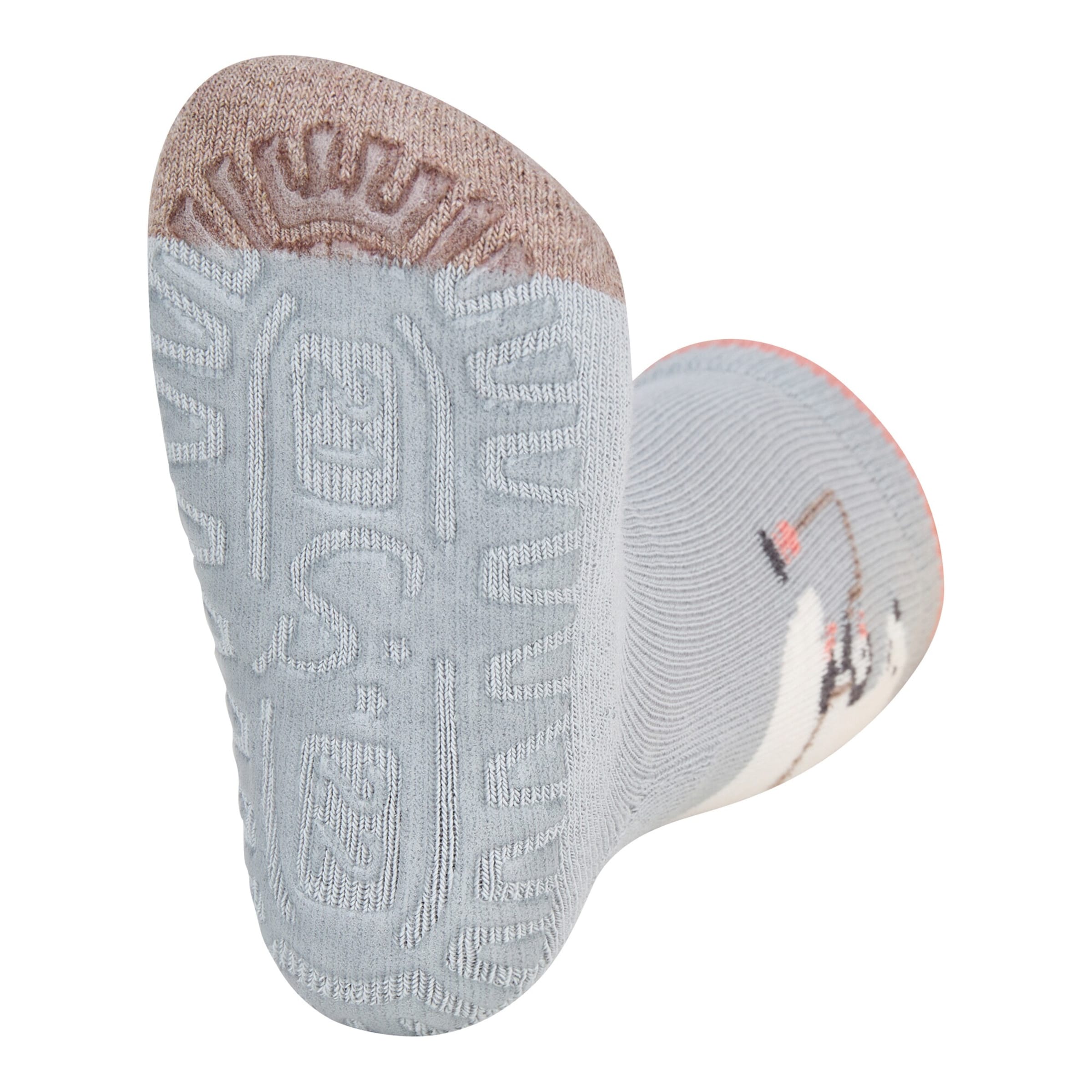 2er-Pack ABS-Socken Fliesen Flitzer Eisbär