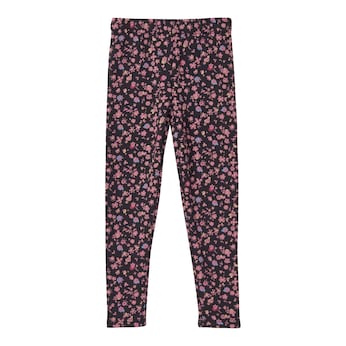 Fleece-Leggings gefüttert Blumen