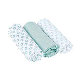 3er-Pack Mullwindel Swaddle & Burp Blanket L 85x85 cm